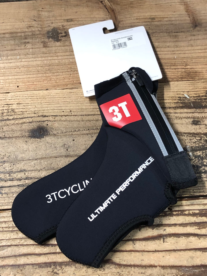 KF195 カステリ CASTELLI 3T DILUVIO SHOE COVER シューズカバー 黒 S/M