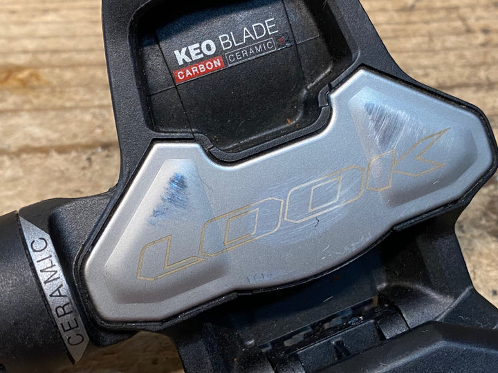 JI254 ルック LOOK KEO BLADE CARBON CERAMIC Ti ビンディングペダル チタンシャフト 12Nプレート付き