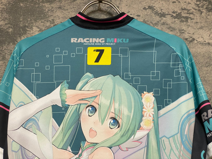 KH194 GSR Gear 半袖 サイクルジャージ 白 青 L レーシングミク 2017 第7回GSRカップ記念Ver.