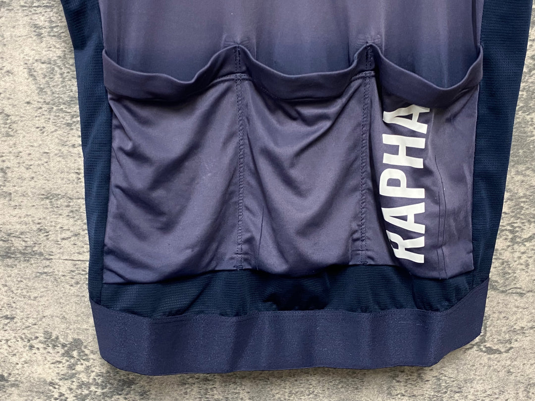 KD607 ラファ Rapha PRO TEAM TRAINING JERSEY 半袖 サイクルジャージ 紺 M