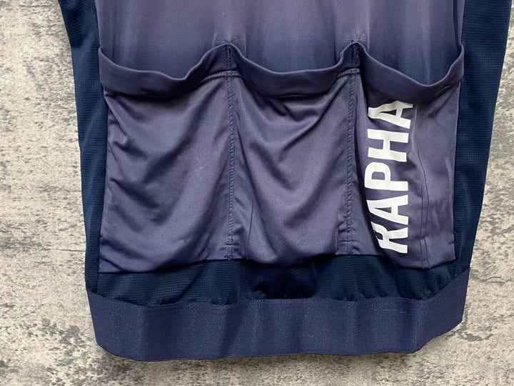 KD607 ラファ Rapha PRO TEAM TRAINING JERSEY 半袖 サイクルジャージ 紺 M