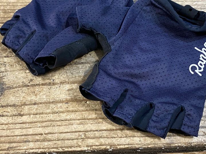 KH125 ラファ Rapha 指切り グローブ 紺 黒 ※サイズ不明