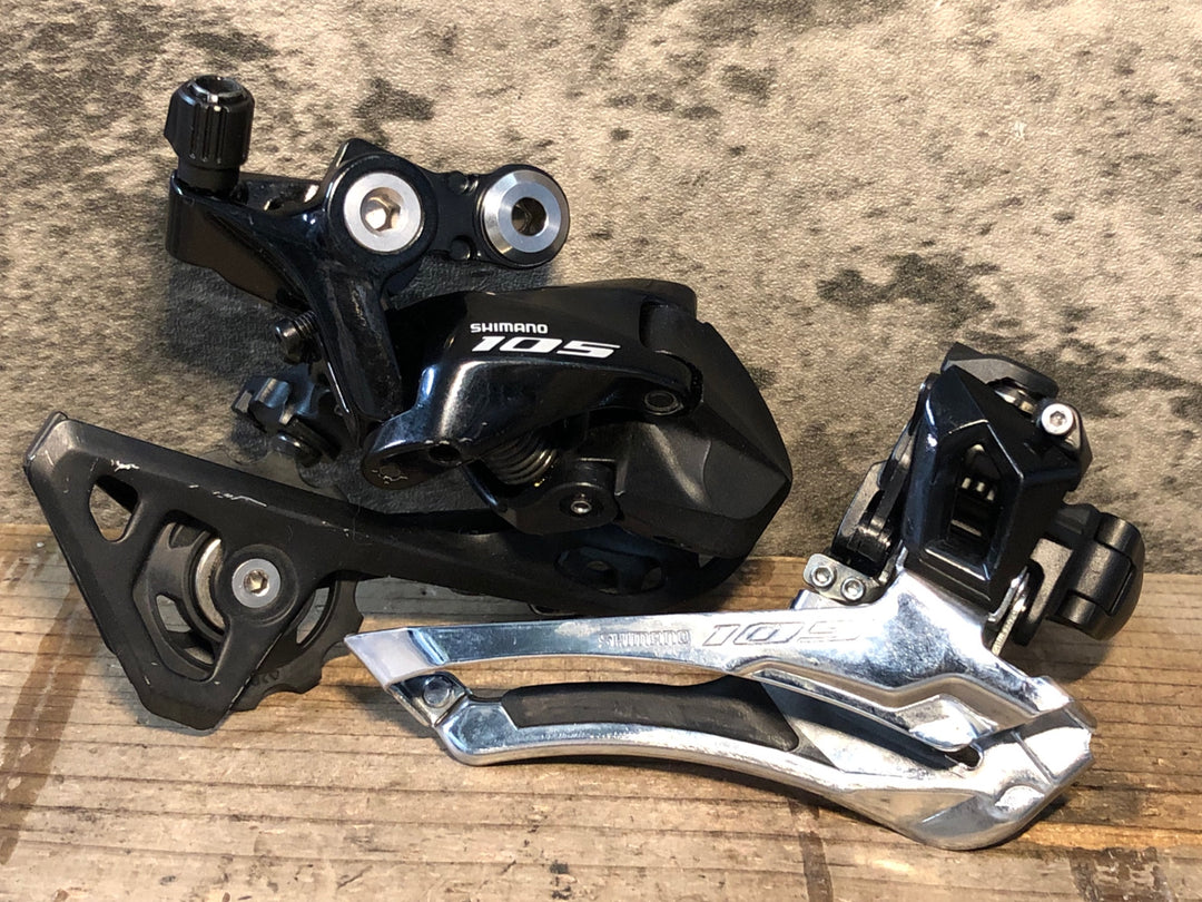 JJ857 シマノ SHIMANO 105 FD-R7000 バンドΦ34.9 RD-R7000 GS 前後ディレイラーセット 2×11S 黒