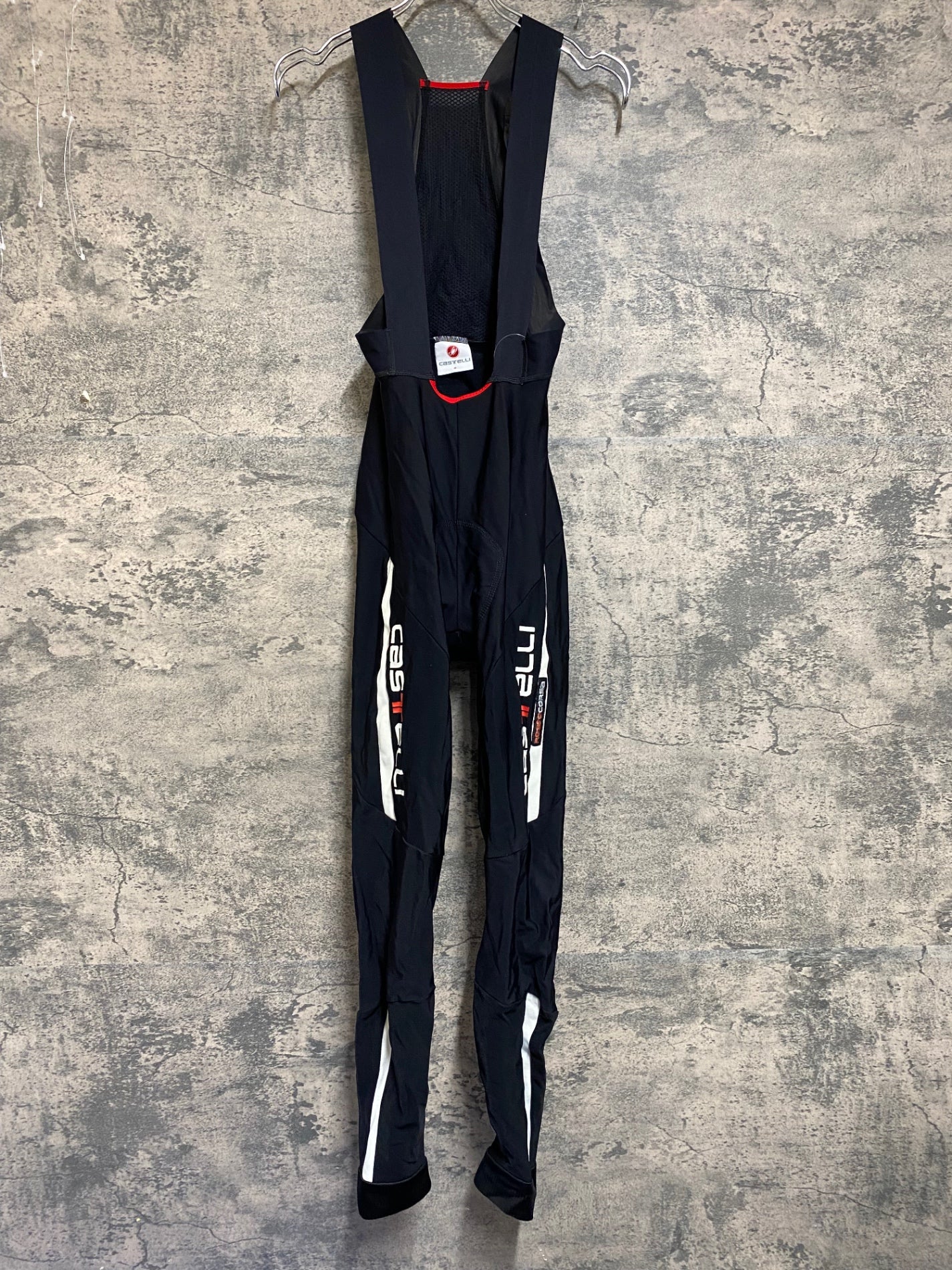 JP484 カステリ CASTELLI ロッソコルサ ROSSO CORSA ビブタイツ 黒 M