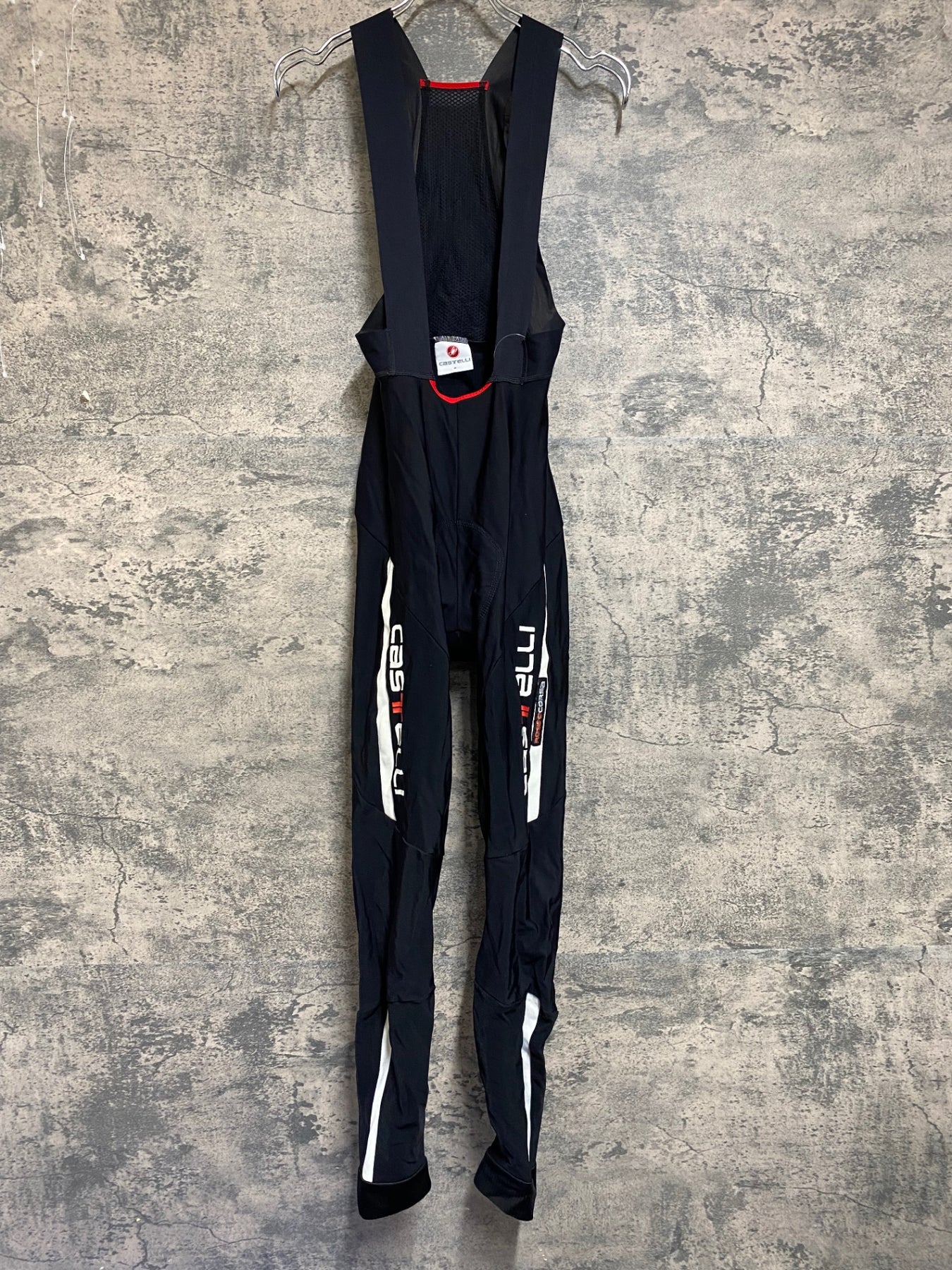 カステリROSSO CORSA ビブタイツ 　美品 JP484 カステリ CASTELLI ロッソコルサ ROSSO CORSA ビブタイツ 黒 M