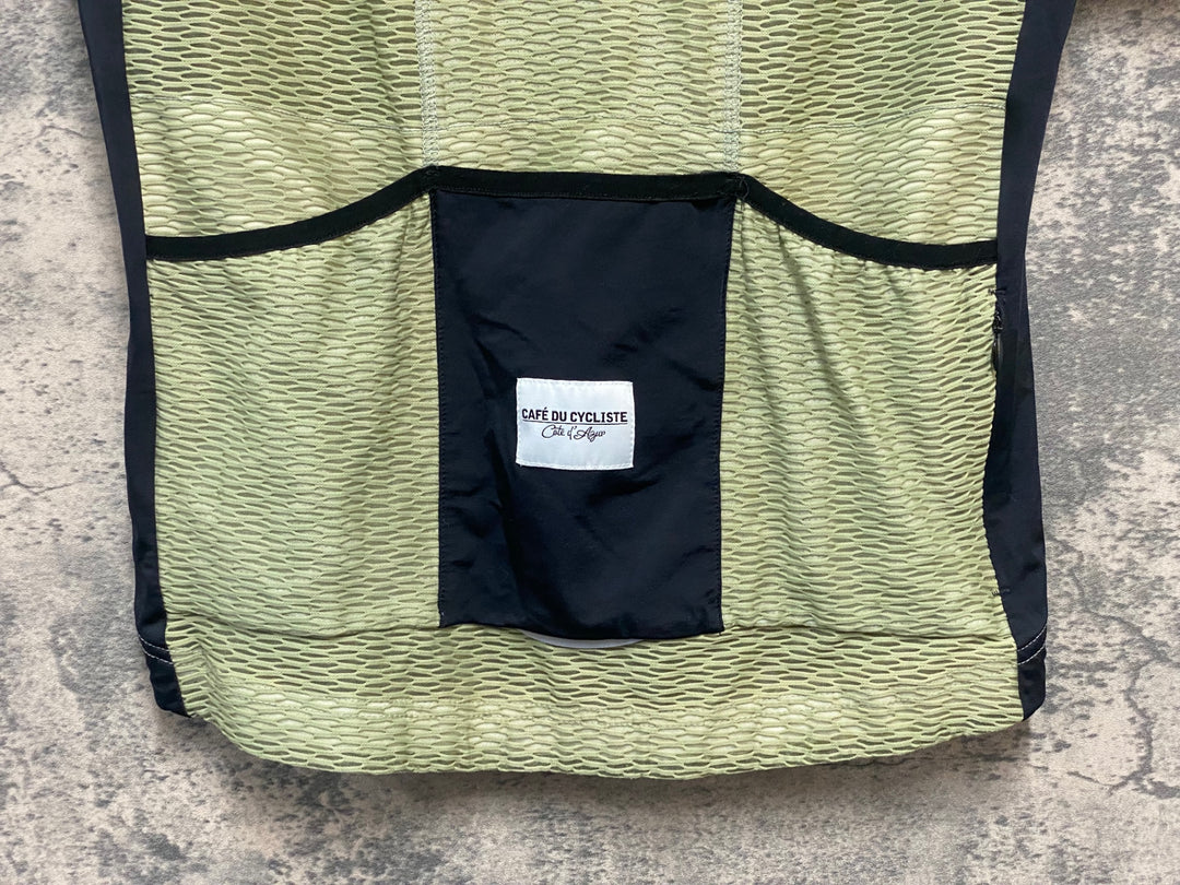 KR588 カフェドシクリステ Cafe du Cycliste CHRISTELLE Man 半袖 サイクルジャージ カーキ L