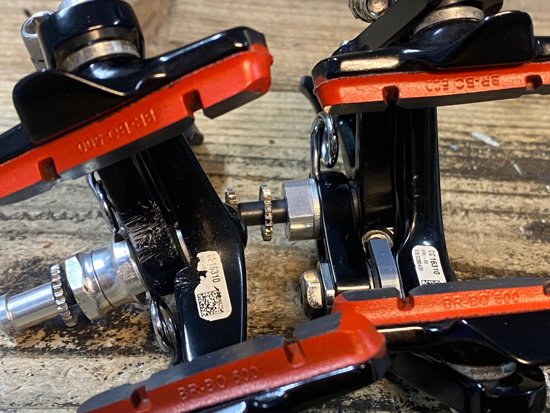 JW427 カンパニョーロ CAMPAGNOLO レコード RECORD BR-9-RE キャリパーブレーキ 前後セット