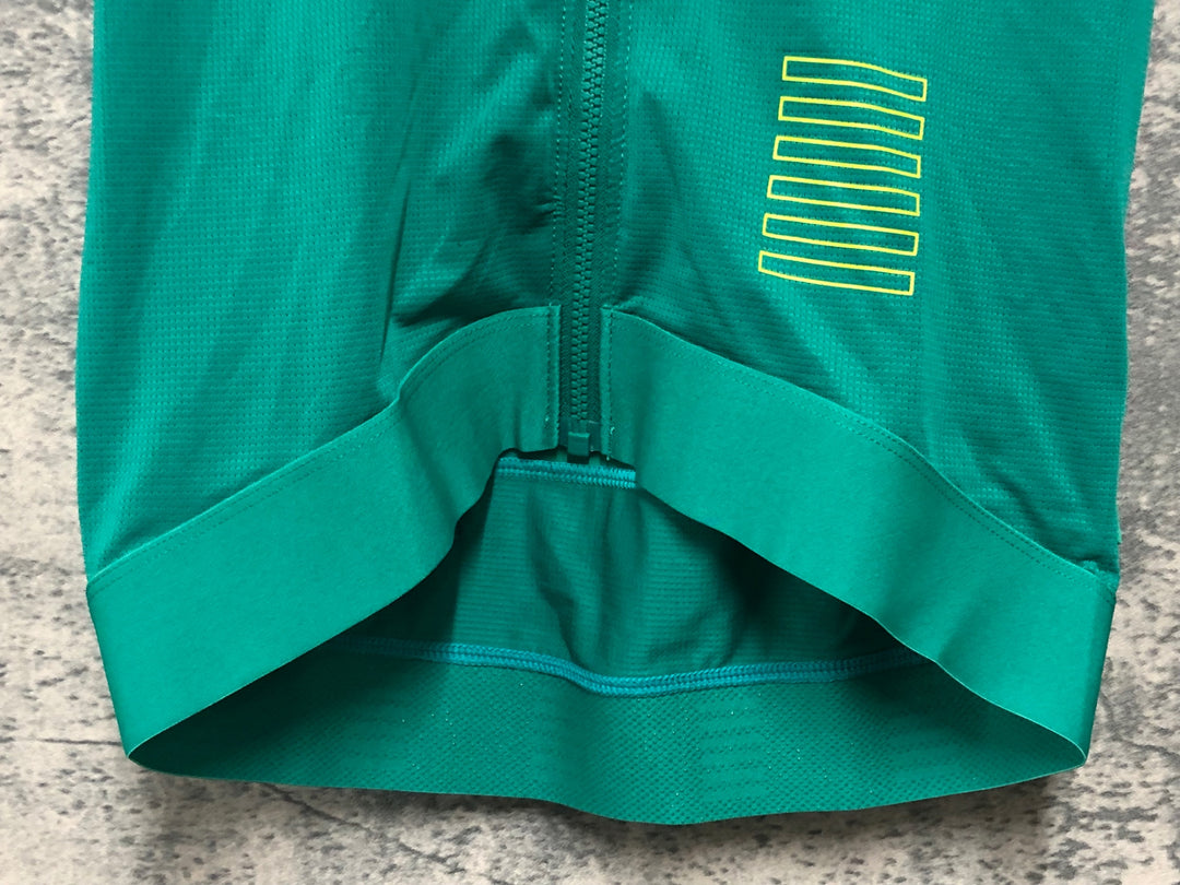 JJ535 ラファ Rapha PRO TEAM TRAINING JERSEY 半袖 サイクルジャージ 緑 XS