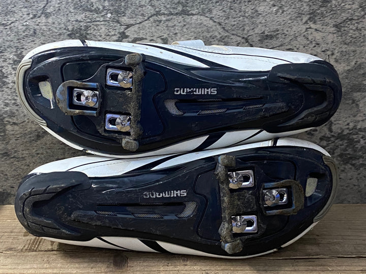 KE116 シマノ SHIMANO SH-R078 ビンディングシューズ 白 EU44 汚れあり
