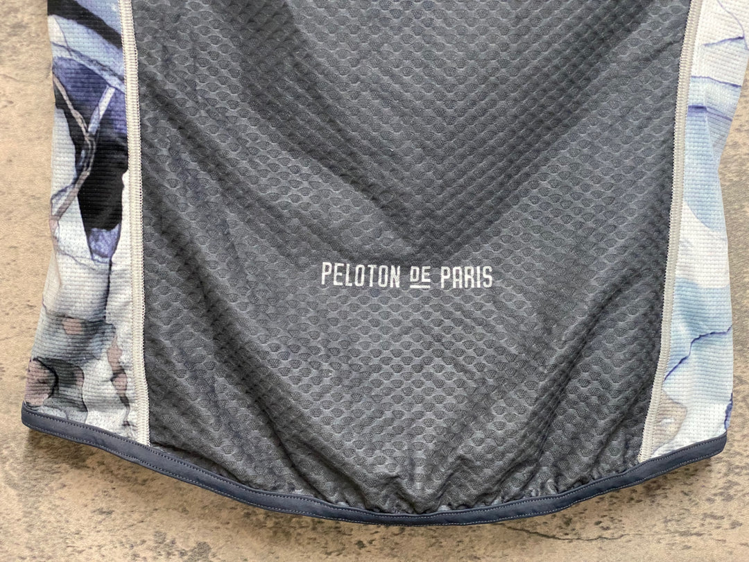 JO993 プロトンドパリ  PELOTON DE PARIS ジレ サイクルベスト 水 総柄 S