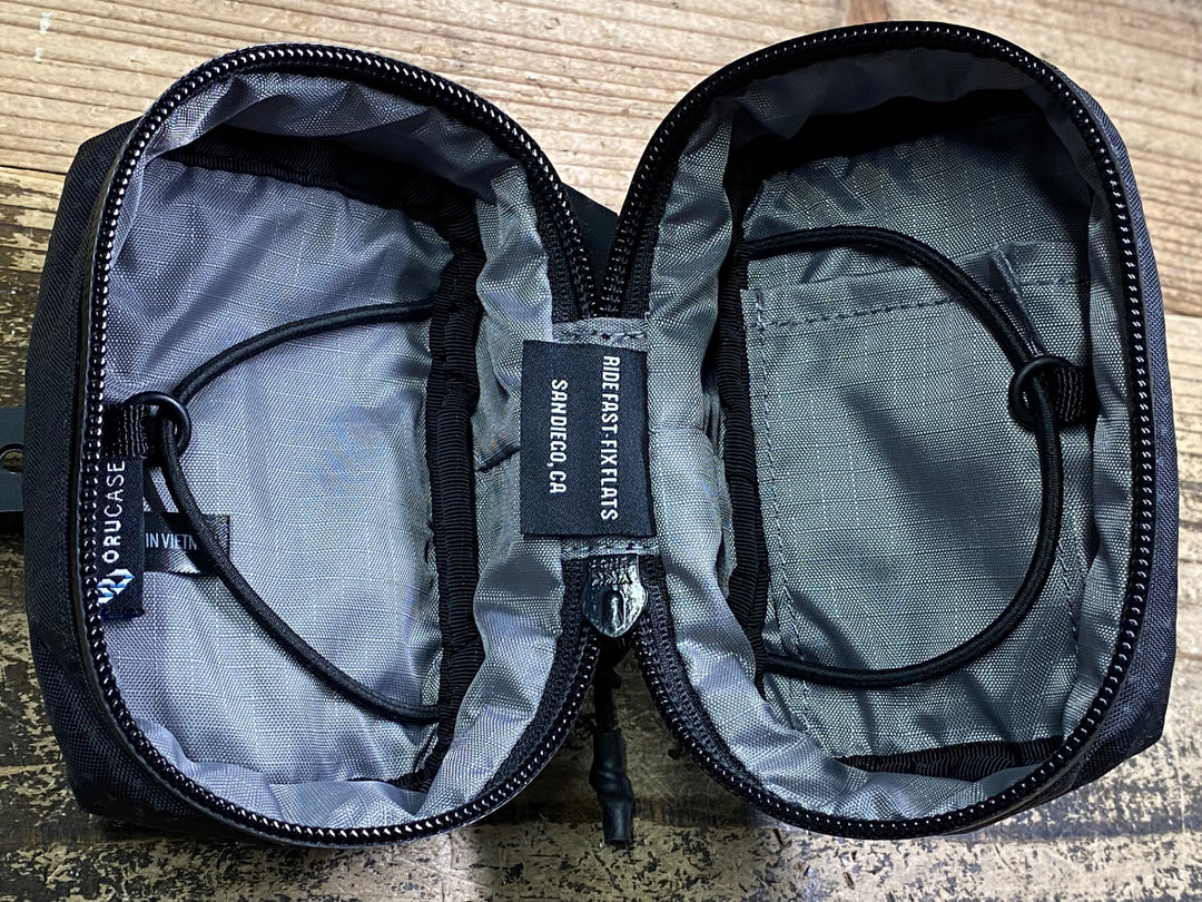 JK021 オルケース ORUCASE SADDLE BAG HC サドルバッグ 黒 0.6L