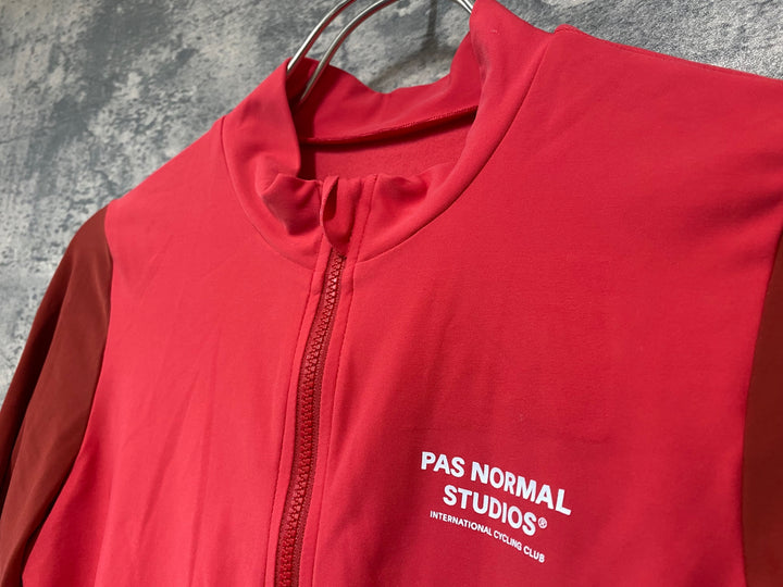 JY482 パスノーマルスタジオ PAS NORMAL STUDIOS Mechanism Long Sleeve Jersey 長袖 サイクルジャージ レッド M