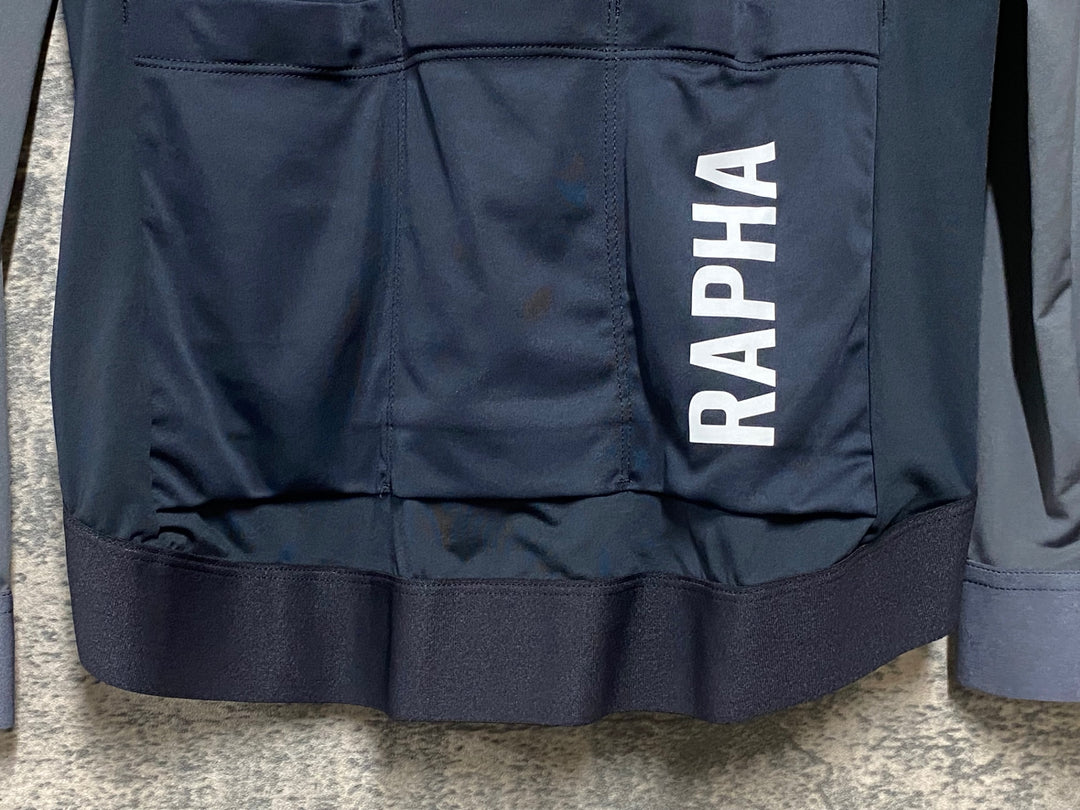 KG842 ラファ Rapha WOMEN’S LONG SLEEVE PRO TEAM TRAINING JERSEY 長袖 サイクルジャージ 黒 グレー S レディース