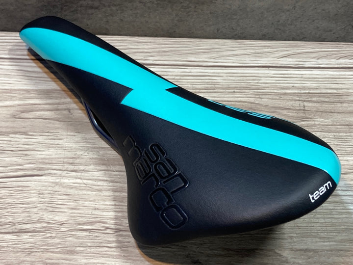 JU659 セラサンマルコ Selle San Marco コンコール CONCOR TEAM サドル XSiliteレール 黒/水色