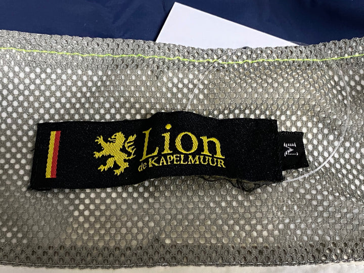JU591 リオンドカペルミュール Lion de KAPELMUUR ジレ サイクルベスト 白 紺 M