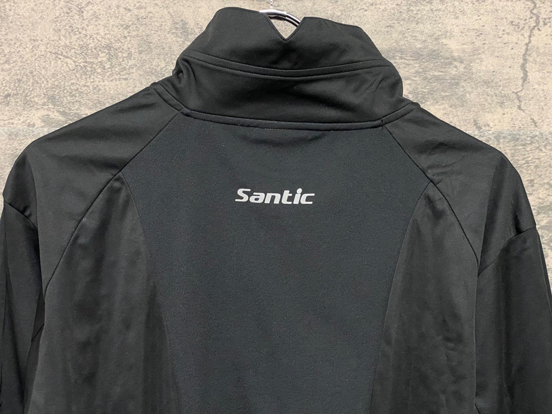 KP697 サンディック Santic 長袖 サイクルジャケット 黒 3XL 裏起毛