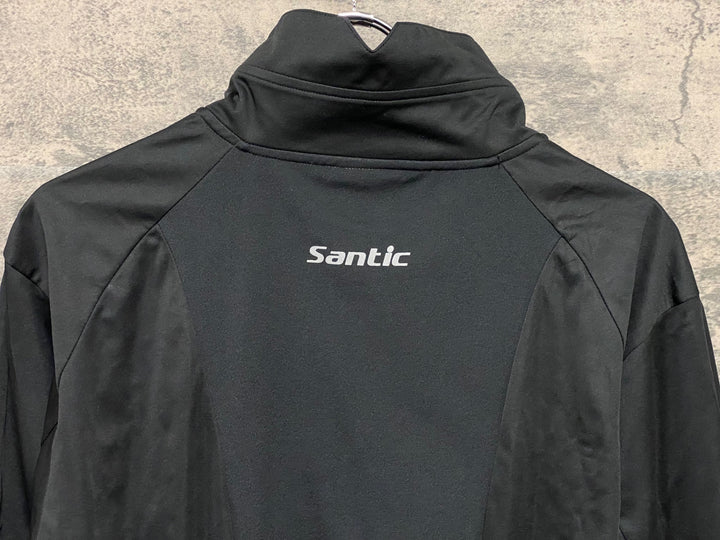 KP697 サンディック Santic 長袖 サイクルジャケット 黒 3XL 裏起毛