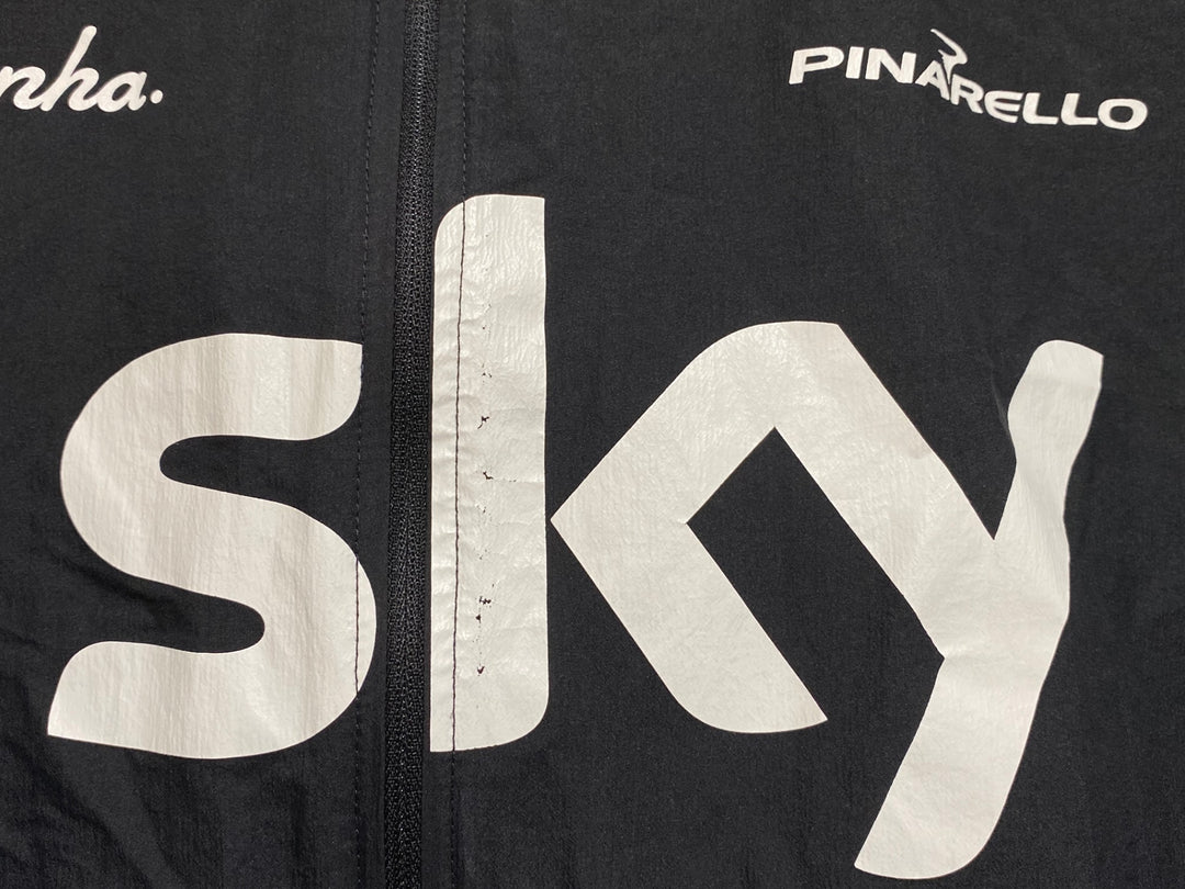JN160 ラファ Rapha SPRAY JACKET 長袖 ウィンドブレーカー 黒 L TEAM Sky