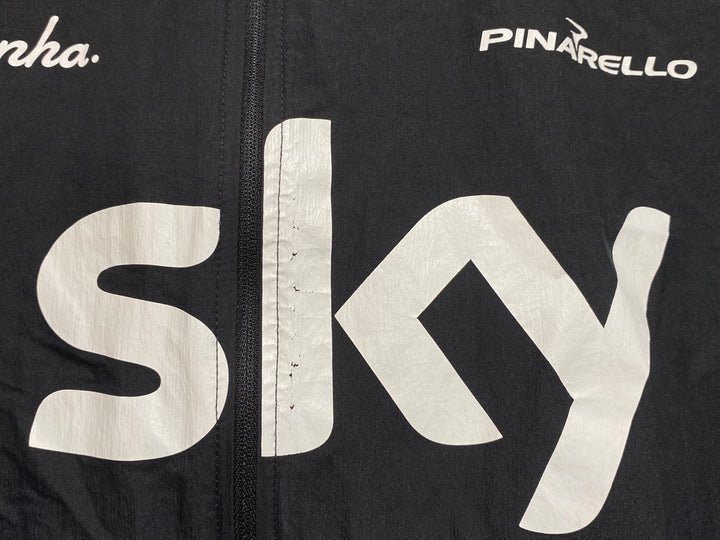 JN160 ラファ Rapha SPRAY JACKET 長袖 ウィンドブレーカー 黒 L TEAM Sky