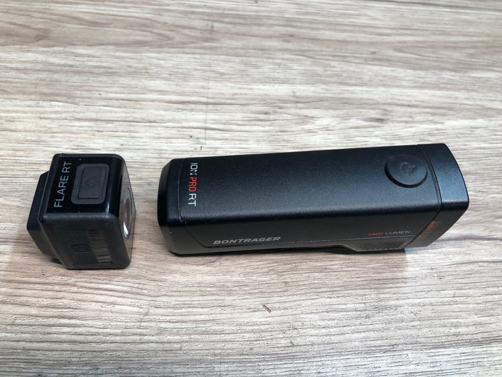 JA374 ボントレガー BONTRAGER ION PRO RT/FLARE RT 前後 ライト セット 点灯確認済