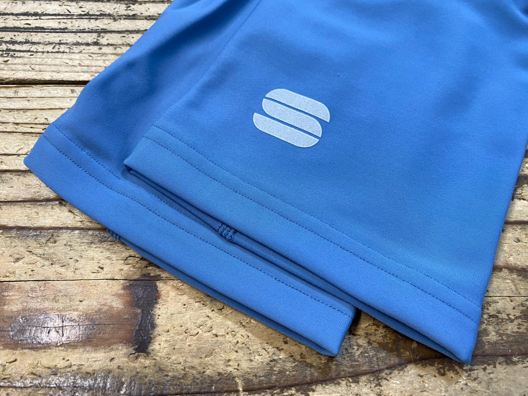 KJ843 スポーツフル sportful knee warmers 裏起毛 ニーウォーマー 青 L