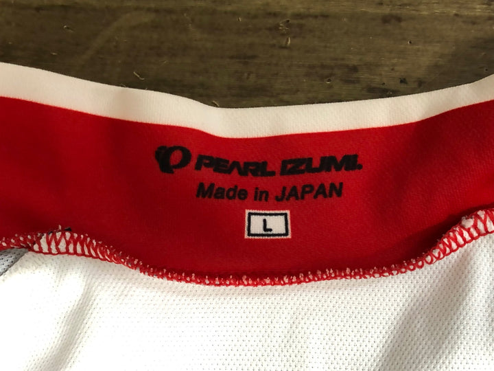 KE192 パールイズミ PEARL iZUMi 半袖 サイクルジャージ 白黒 L SUBARU
