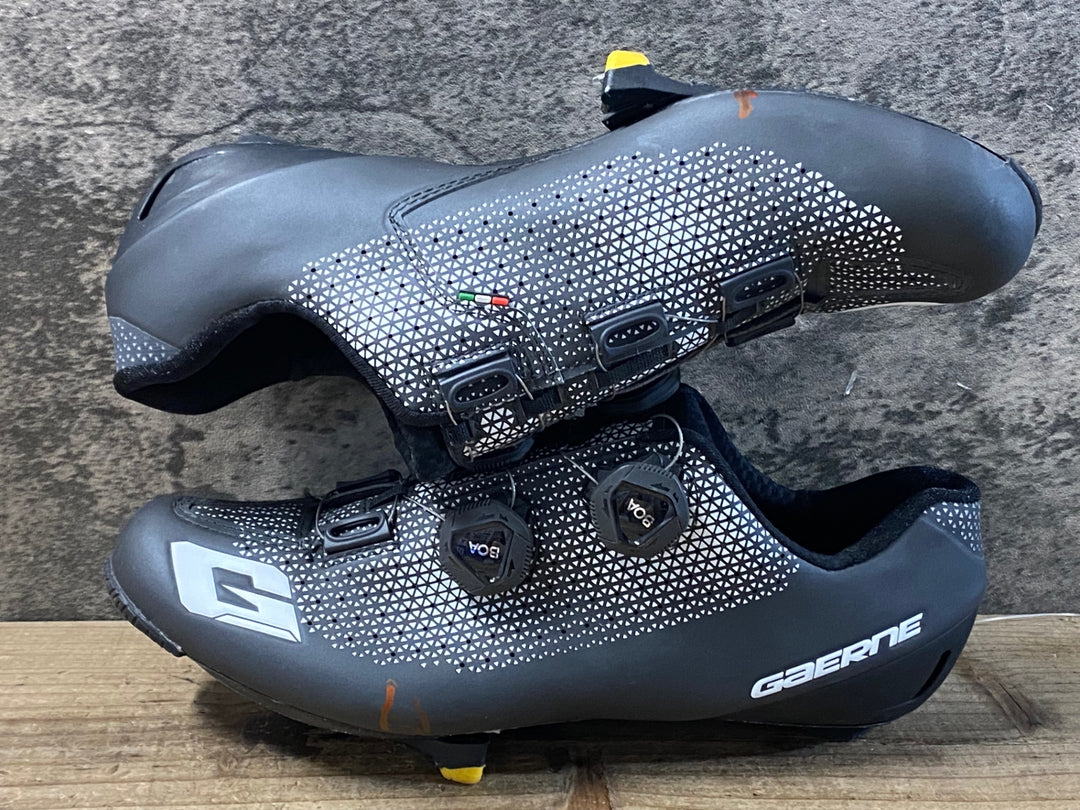 KF310 ガエルネ GAERNE CARBON G.CHRONO ビンディングシューズ 白 黒 3穴 BOA EU42