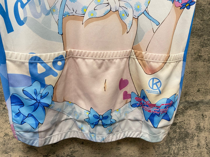 KA077 アウローラ AURORA 半袖 サイクルジャージ 青 XL ラブライブ！サンシャイン!! 2022 渡辺曜 痛ジャージ