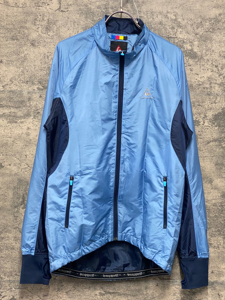 KG089 ルコックスポルティフ le coq sportif 長袖 ウインドブレーカー 青 M