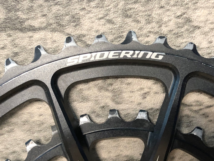 JN624 ホログラム HOLLOWGRAM SPIDERING チェーンリング ダブル 50/34T 10ARM