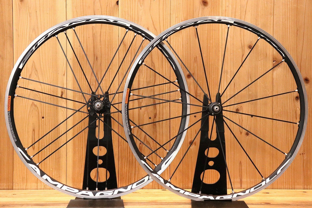 カンパニョーロ CAMPAGNOLO シャマル SHAMAL ULTRA アルミ クリンチャー ホイールセット シマノ 11S/12S ナローリム 15C 【芦屋店】