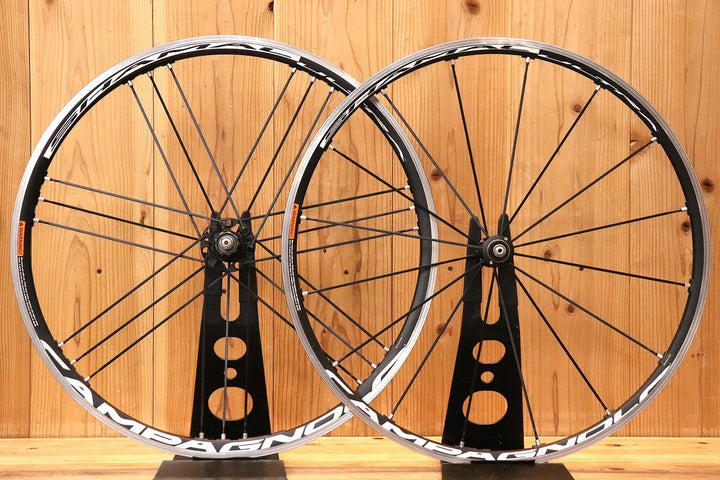 カンパニョーロ CAMPAGNOLO シャマル SHAMAL ULTRA アルミ クリンチャー ホイールセット シマノ 11S/12S ナローリム 15C 【芦屋店】