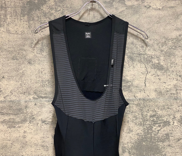 KM108 ラファ Rapha WOMEN'S CARGO WINTER TIGHTS WITH PAD ビブタイツ 黒 S 裏起毛