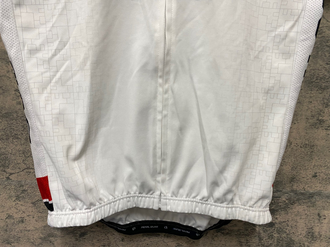 KA054 パールイズミ PEARL iZUMi 半袖 サイクルジャージ 白 XL