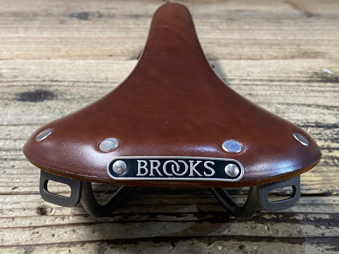 KE323 ブルックス BROOKS スワロー SWALLOW TITANIUM サドル チタンレール BROWN