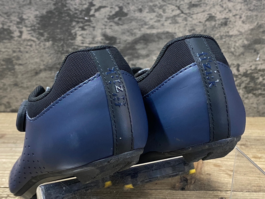 JS680 フィジーク fizik VENTO OMNA WIDE SPD-SL ビンディングシューズ 紺 EU42