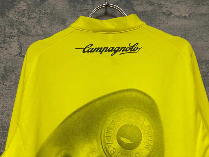 KH064 カンパニョーロ CAMPAGNOLO 裏起毛 長袖 サイクルジャージ 黄 L