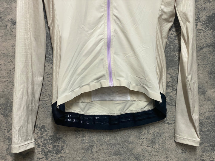KD897 カフェドシクリステ Cafe du Cycliste ROXANE Man 長袖 サイクルジャージ ベージュ L