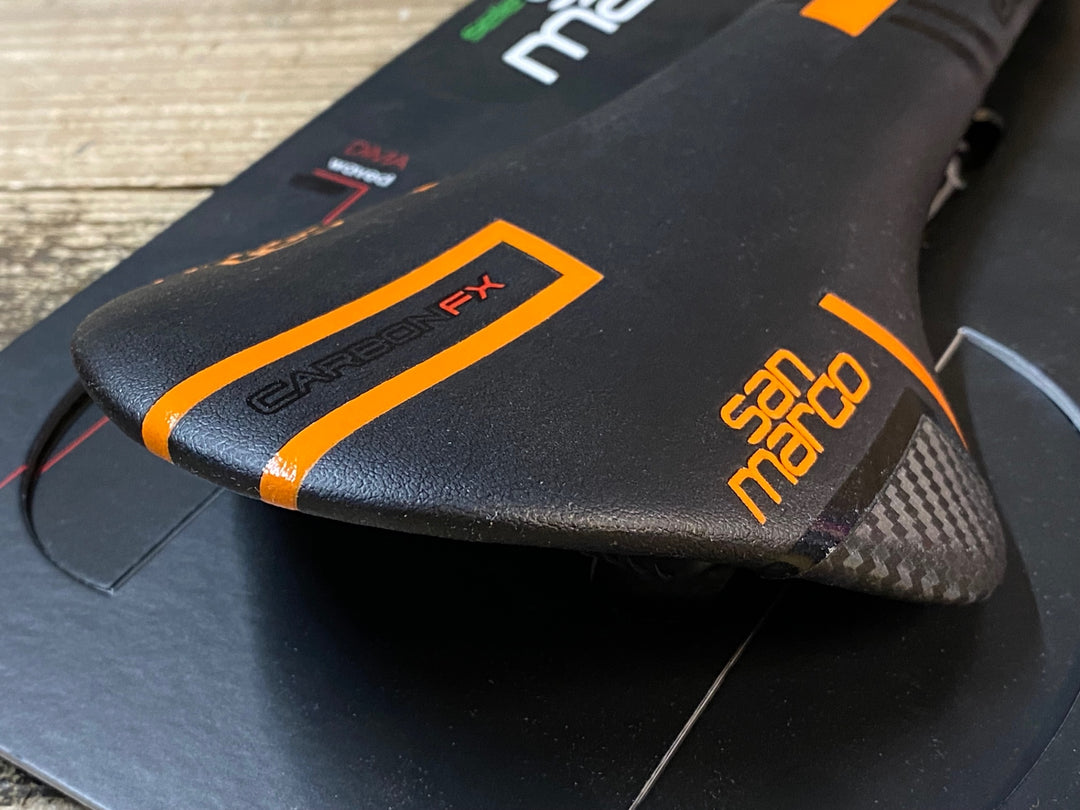 JR316 サンマルコ san marco CONCOR CARBON FX サドル 黒オレンジ NARROW CARBON レール