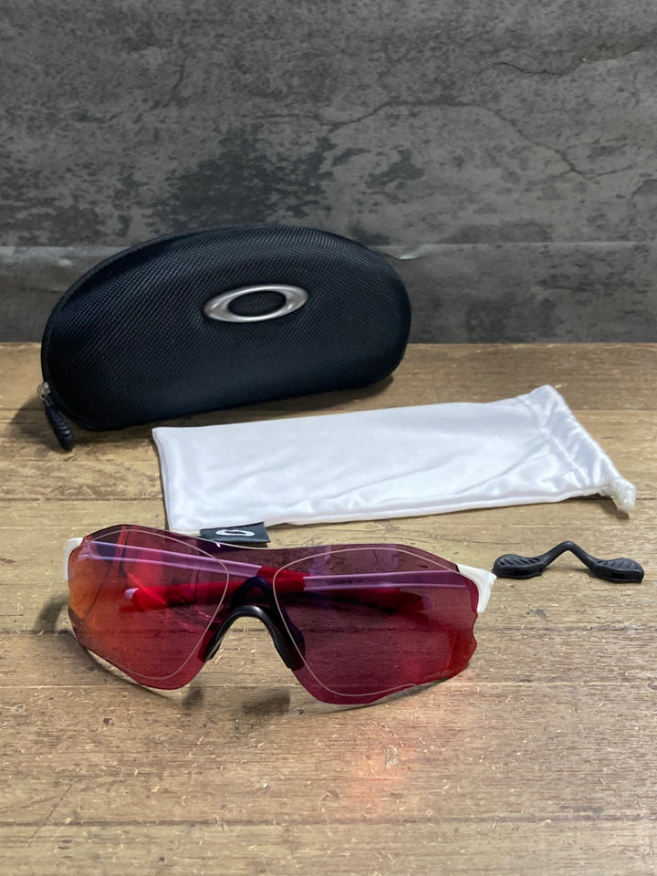 KL297 オークリー OAKLEY EV ZERO サングラス アイウェア 白 PRIZMレンズ ※レンズ気泡