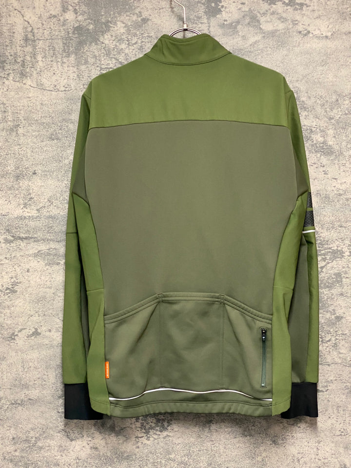 JW072 パールイズミ PEARL iZUMi 長袖 サイクルジャケット オリーブ L 裏起毛