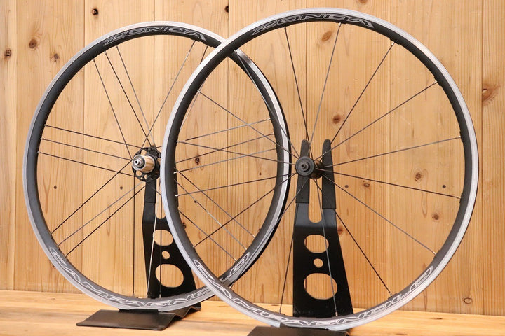 カンパニョーロ CAMPAGNOLO ゾンダ ZONDA アルミ クリンチャー ホイールセット シマノ 11S/12S 【芦屋店】