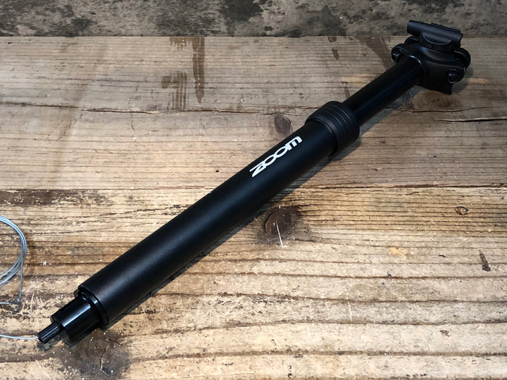 JV927 ズーム ZOOM ドロッパーシートポスト Φ27.2mm 80mmトラベル レバー付属