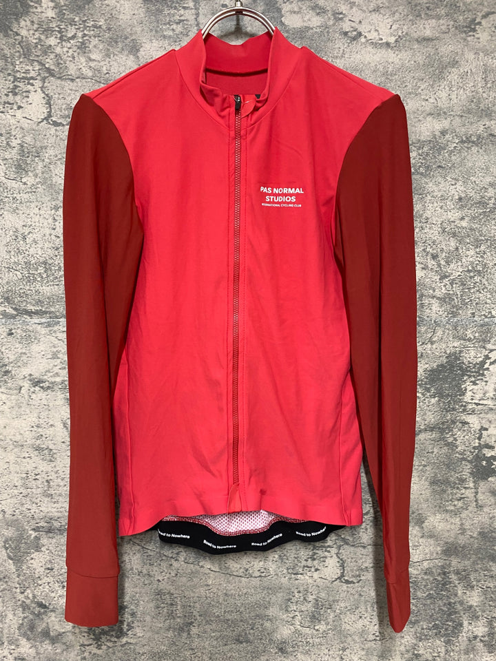JY478 パスノーマルスタジオ PAS NORMAL STUDIOS Mechanism Long Sleeve Jersey 長袖 サイクルジャージ レッド M