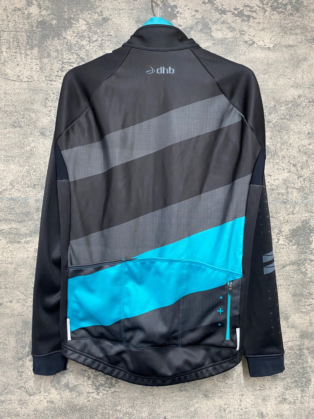 JJ688 dhb 長袖サイクルジャージ 14 裏起毛 黒緑