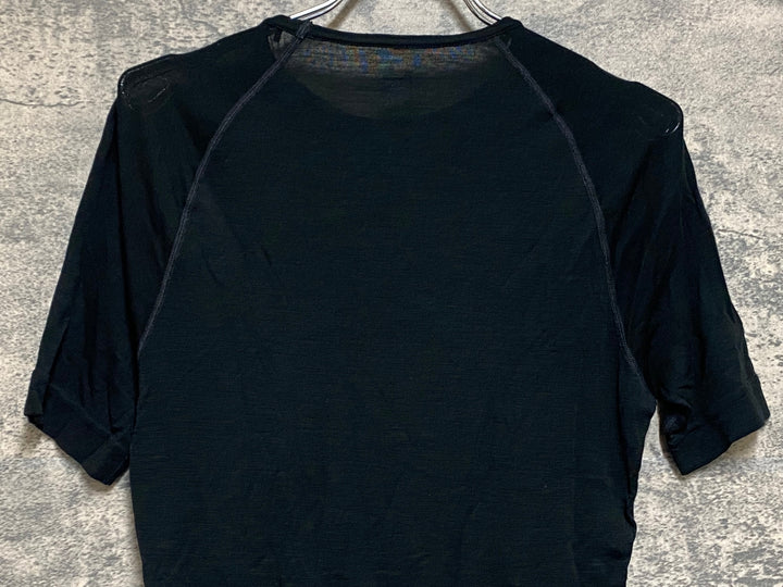 KO794 ラファ Rapha MEN'S MERINO BASE LAYER SHORT SLEEVE 半袖 ベースレイヤー 黒 S