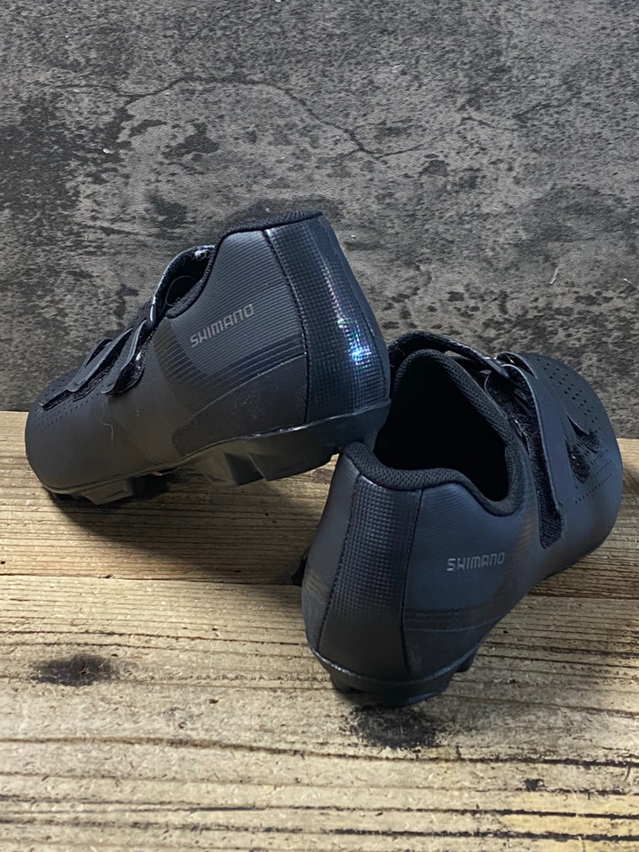 KH014 シマノ SHIMANO XC1 SHXC100M ビンディングシューズ 2穴 黒 EU43