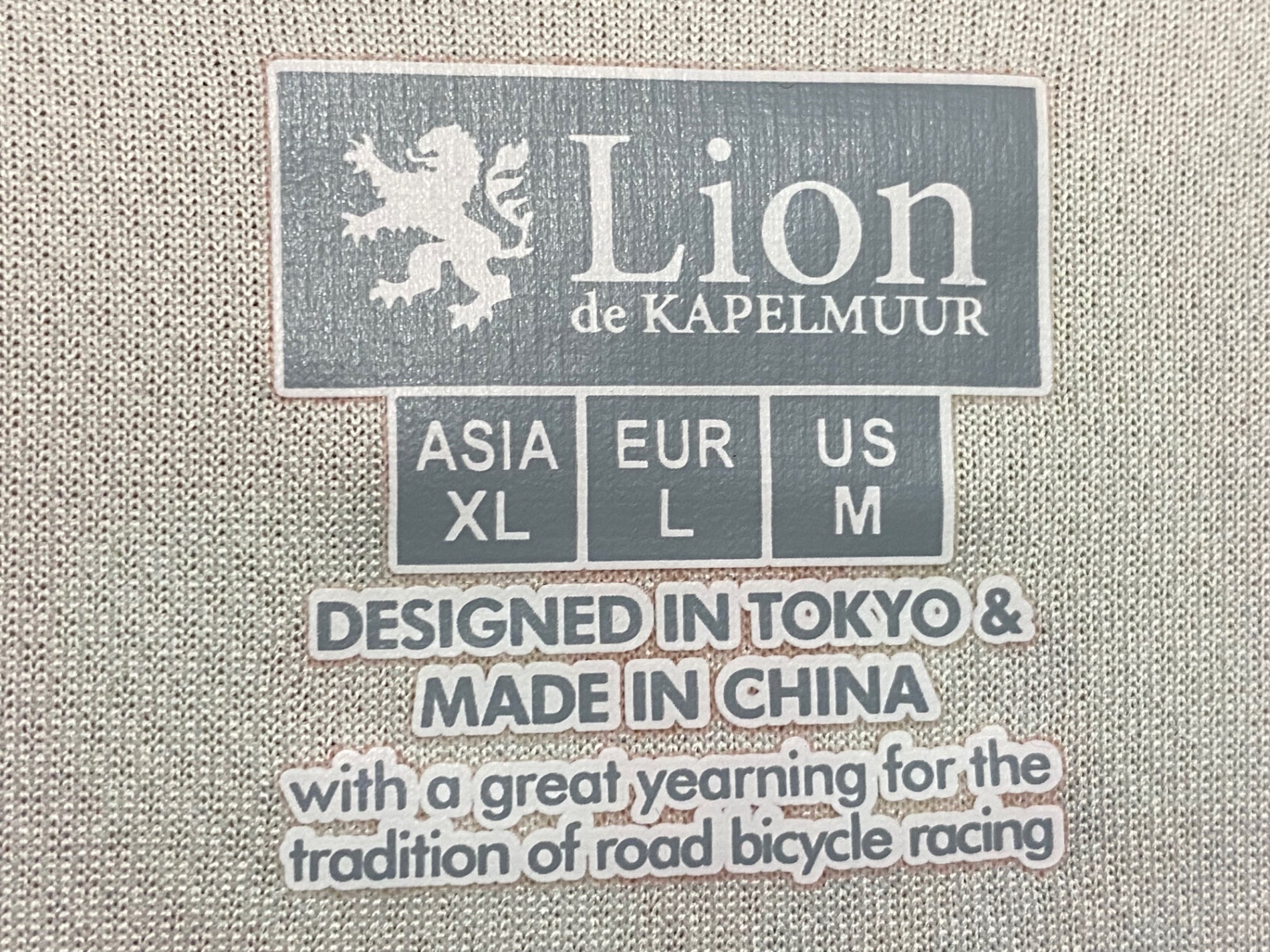 KF626 リオンドカペルミュール Lion de KAPELMUUR 長袖 サイクル