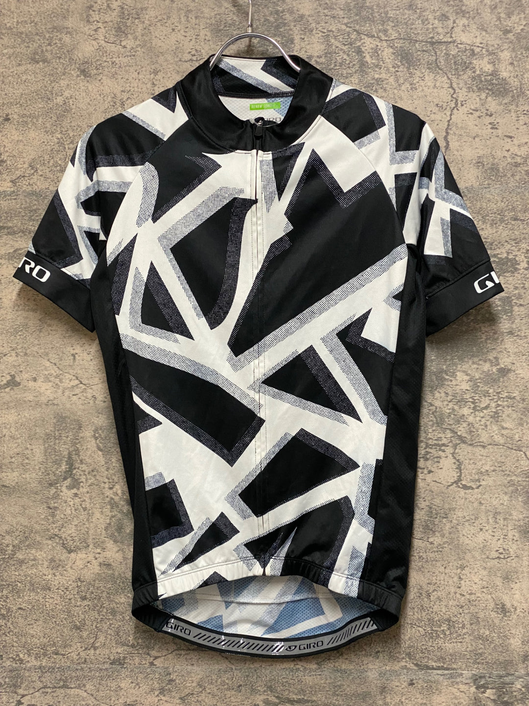 JQ503 ジロ GIRO RENEW SERIES 半袖サイクルジャージ 白黒 S