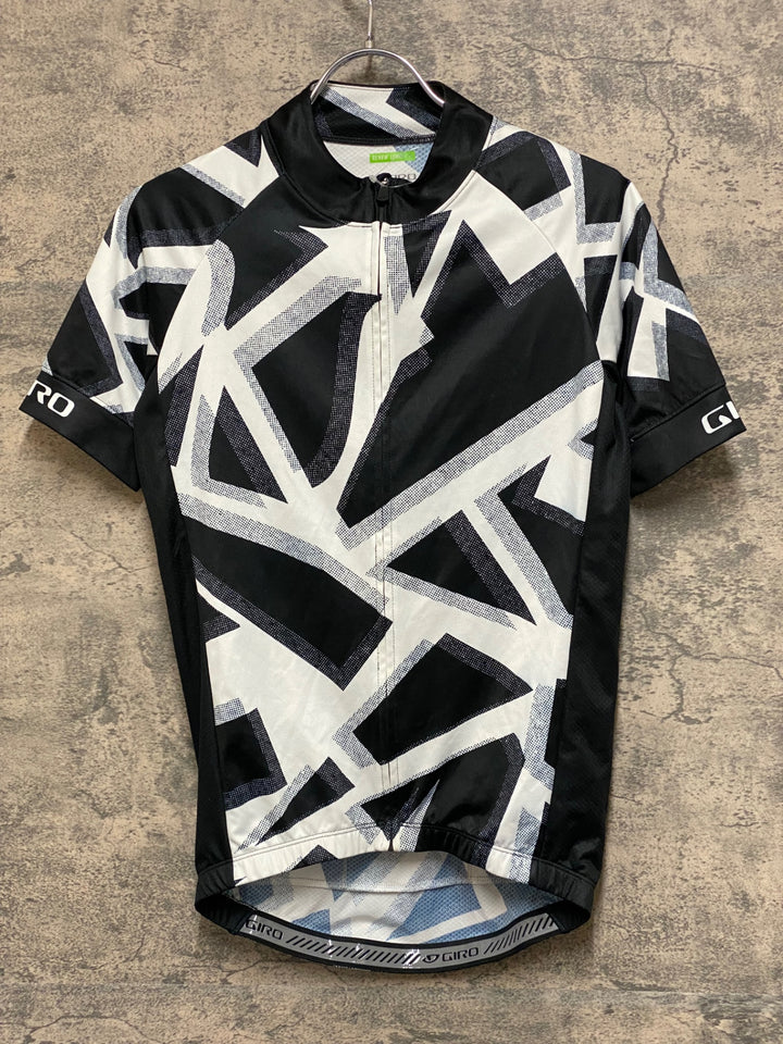 JQ503 ジロ GIRO RENEW SERIES 半袖サイクルジャージ 白黒 S
